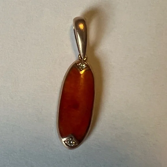 14k gold reversible pendant - Picture 5 of 7